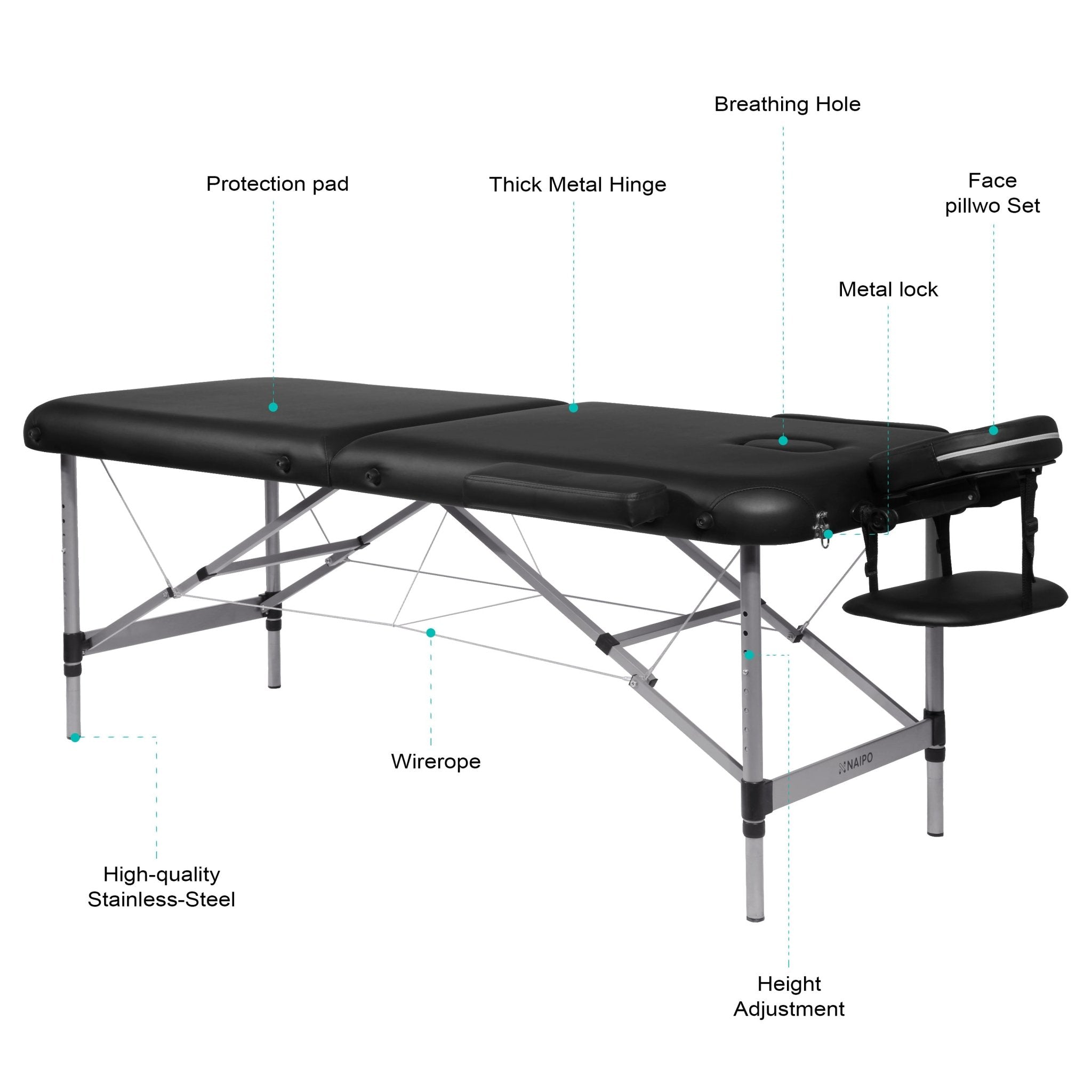 naipo-mgbc-211h-two-fold-portable-massage-table-with-aluminum-feet-7122262