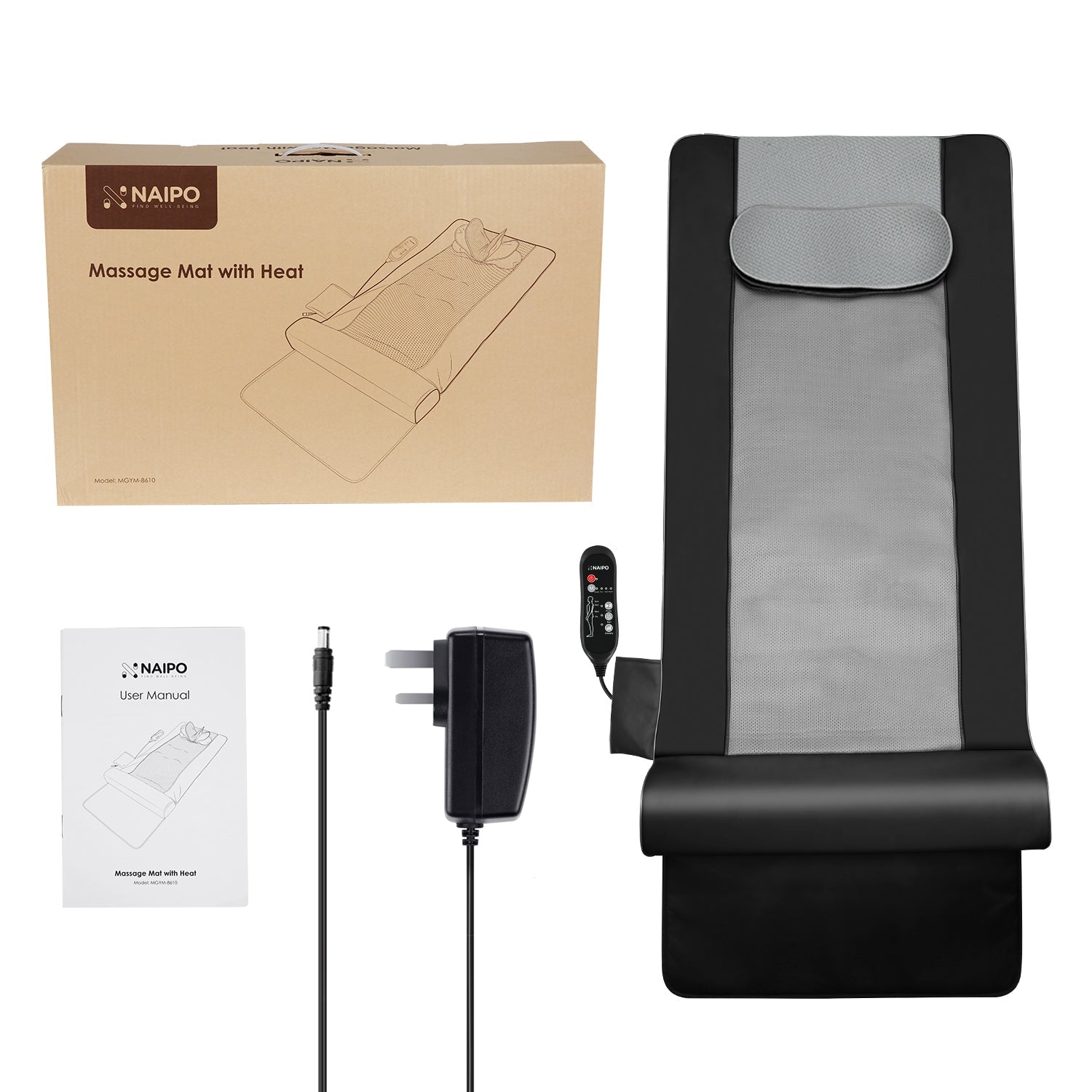 naipo-mgym-8610-portable-traction-air-yoga-mat-with-waist-heated-massage-358359